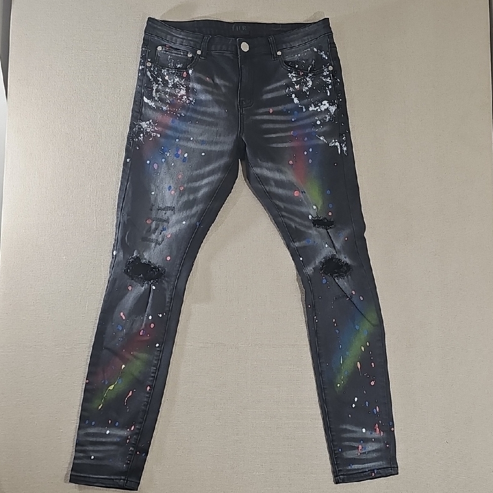 Colorful Splatter Women's Skinny Jeans